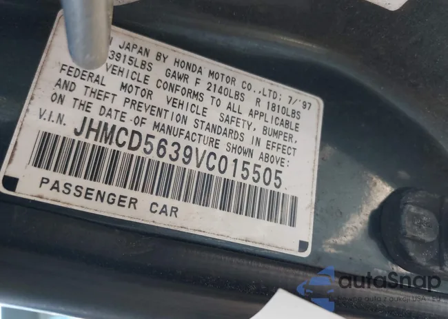 JHMCD5639VC015505: 43020823