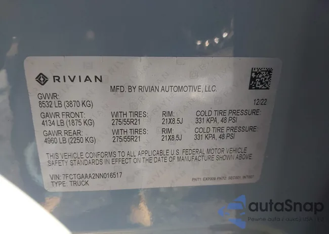 7FCTGAAA2NN016517: 43019889