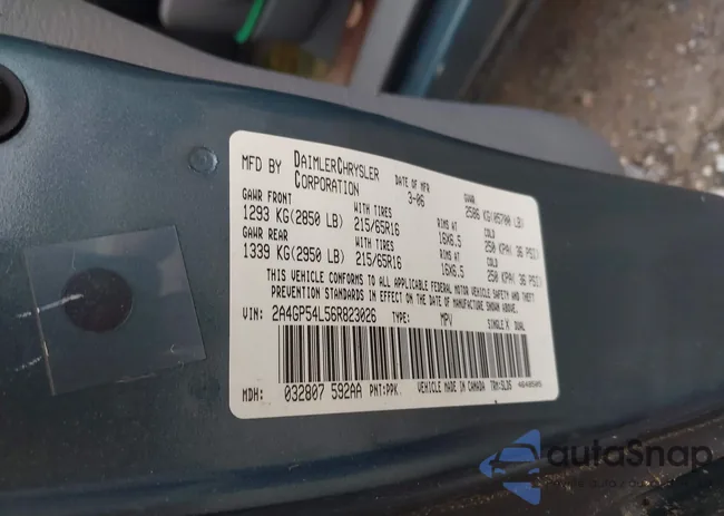 2A4GP54L56R823026: 43019891