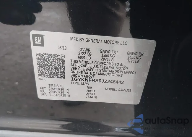 1GYKNFRS0JZ246443: 43021369