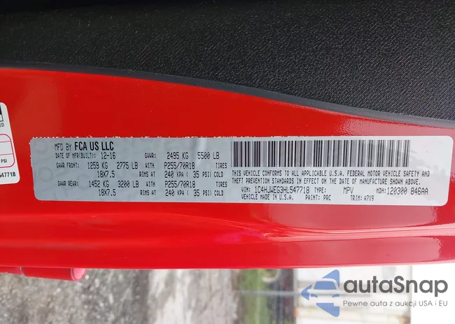 1C4HJWEG3HL547718: 43021471