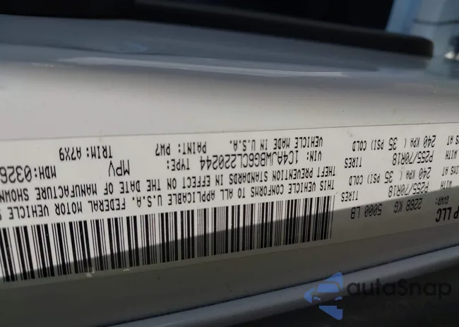 1C4AJWBG6CL220244: 43021568