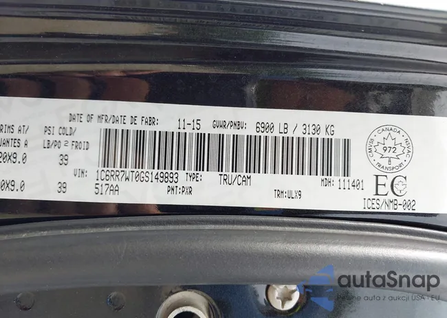 1C6RR7WT0GS149893: 43021579