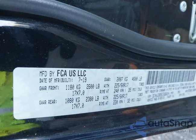 3C4NJDBB5KT836014: 43021091