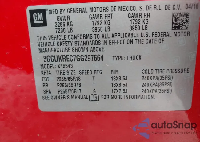 3GCUKREC7GG297664: 43022431