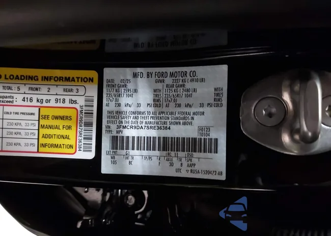 3FMCR9DA7SRE36384: 43022500