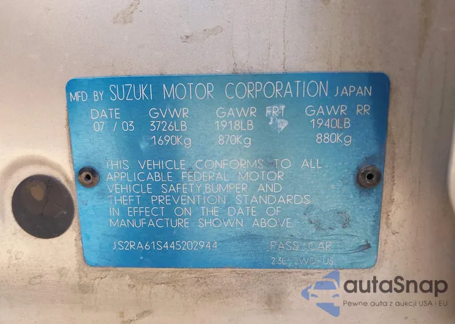 JS2RA61S445202944: 43022577