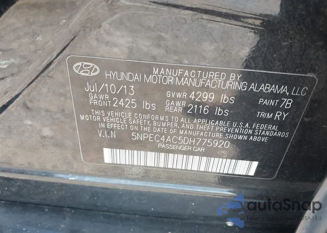 5NPEC4AC5DH775920: 43022633