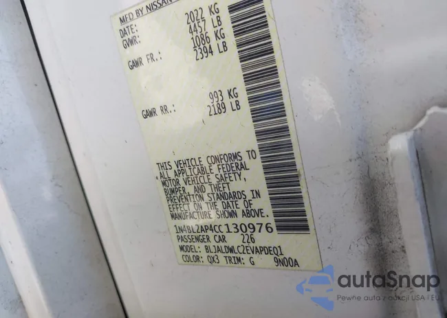 1N4BL2AP4CC130976: 43022721