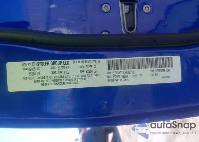 2C3CDXCT5DH646950: 43022724