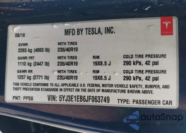 5YJ3E1EB6JF063749: 43022844