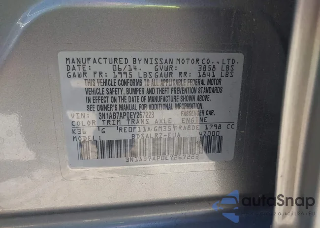 3N1AB7AP0EY267223: 43022861