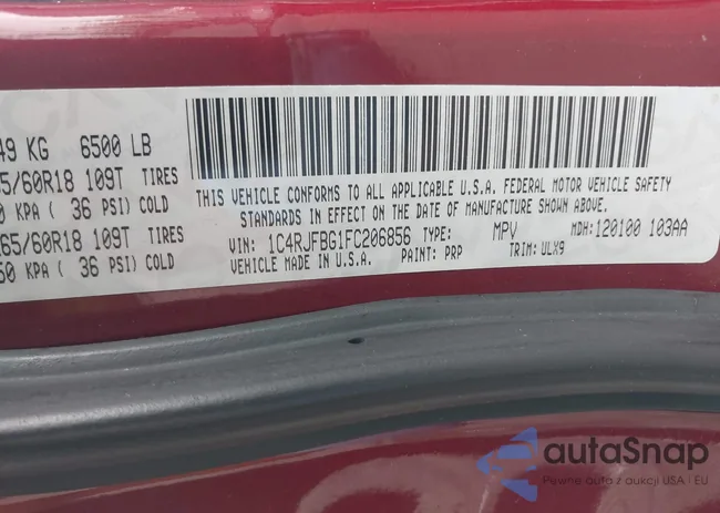 1C4RJFBG1FC206856: 43021936