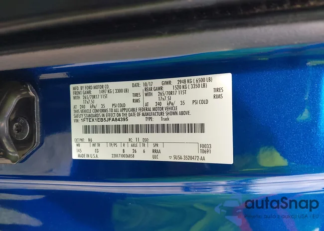 1FTEX1EB5JFA84395: 43022212