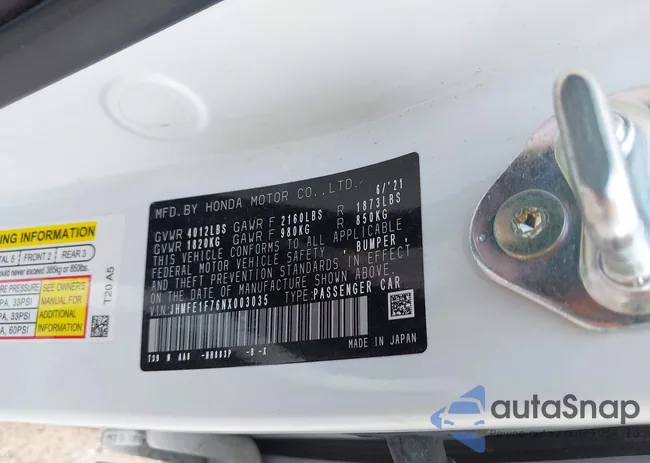 JHMFE1F76NX003035: 43023301