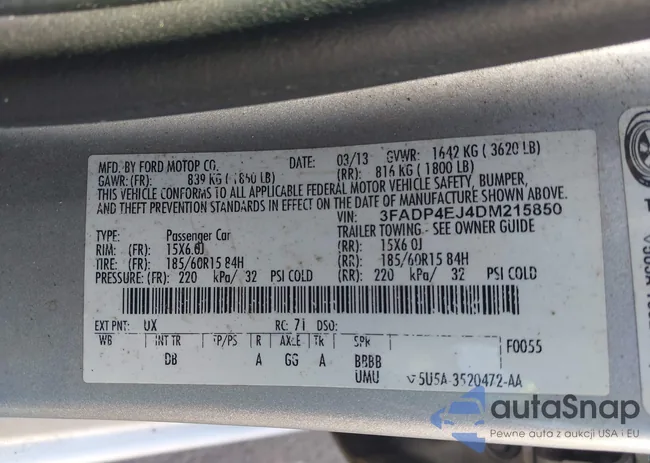 3FADP4EJ4DM215850: 43023320