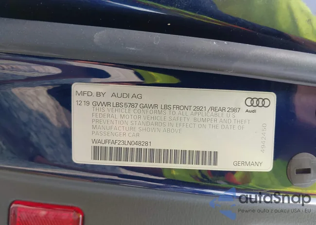 WAUFFAF23LN048281: 43023514