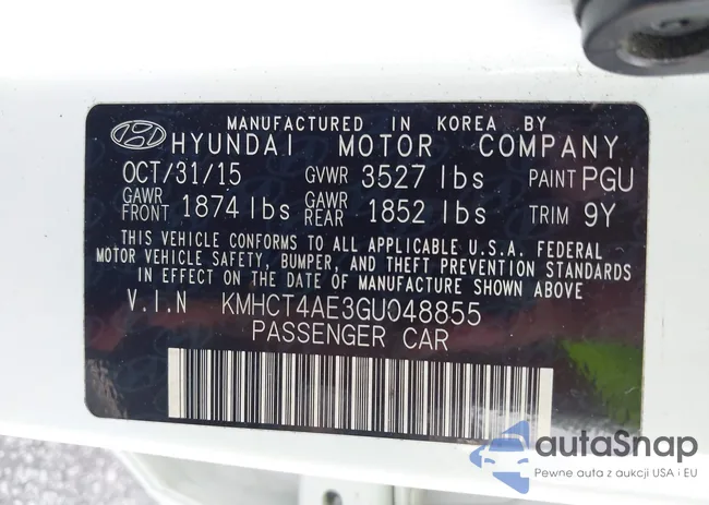 KMHCT4AE3GU048855: 43023575