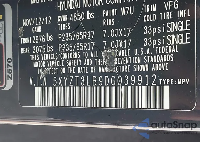 5XYZT3LB9DG039912: 43023838