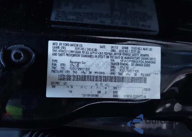 1FADP5BUXDL506066: 43022936