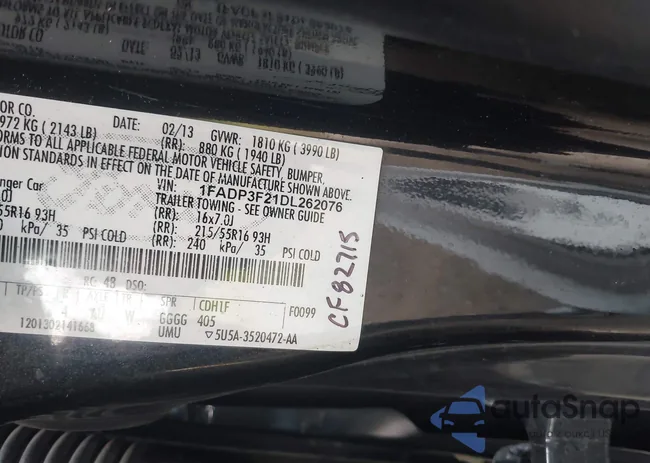 1FADP3F21DL262076: 43023005