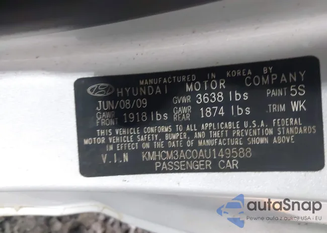 KMHCM3AC0AU149588: 43023095