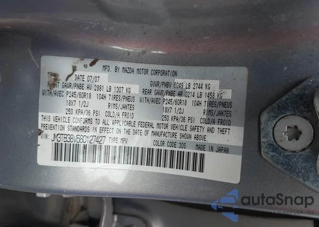 JM3TB38V680127427: 43024569