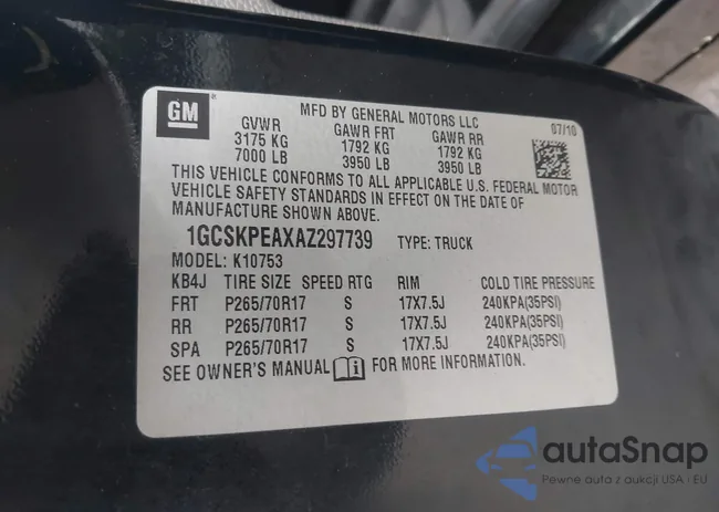 1GCSKPEAXAZ297739: 43024000