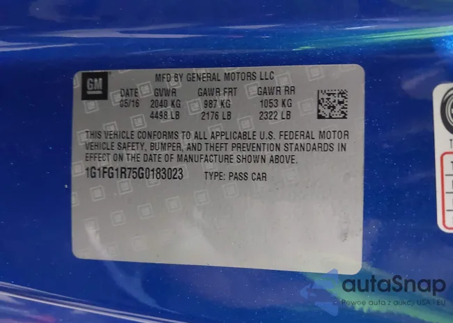 1G1FG1R75G0183023: 43025342