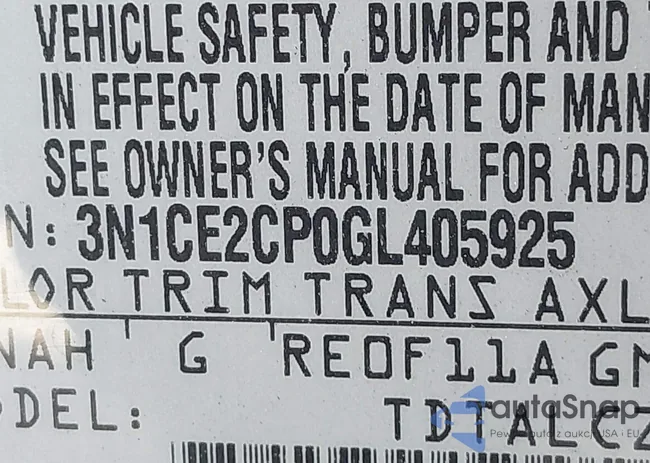 3N1CE2CP0GL405925: 43025453