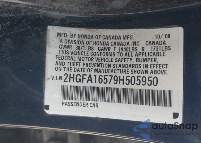 2HGFA16579H505950: 43025510