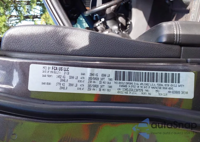 1C4RDJDG0JC307578: 43025612