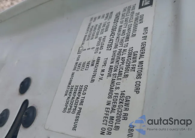 1GNDS13S642147357: 43025123