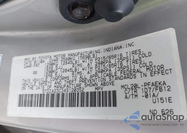 5TDZA23C34S120352: 43025154