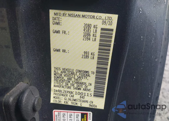 1N4BL2EPXBC100115: 43025167