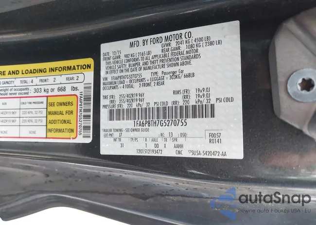 1FA6P8TH7G5270755: 43026528