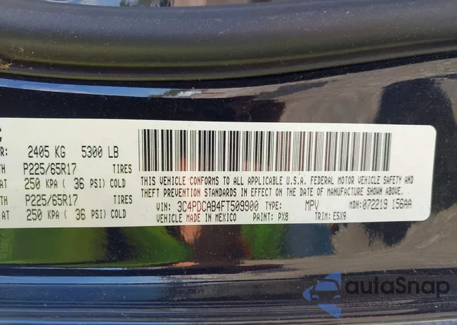 3C4PDCAB4FT509900: 43026566