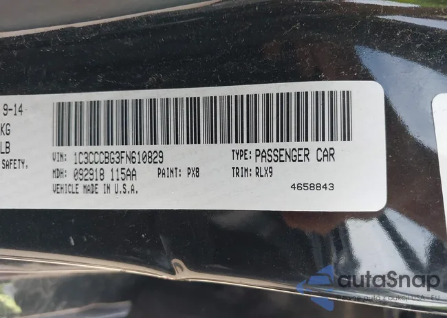 1C3CCCBG3FN610829: 43026695