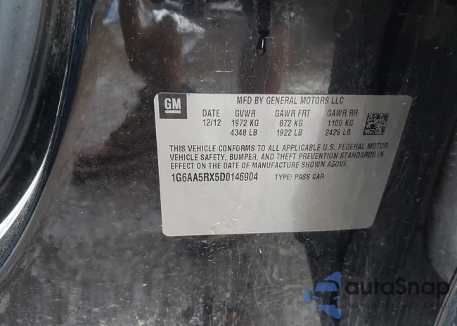 1G6AA5RX5D0146904: 43026728