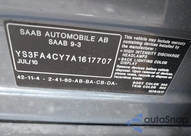 YS3FA4CY7A1617707: 43026786