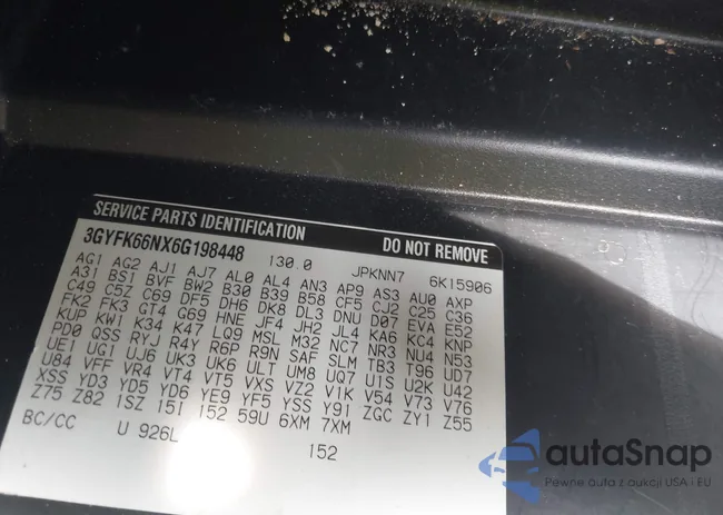 3GYFK66NX6G198448: 43026810