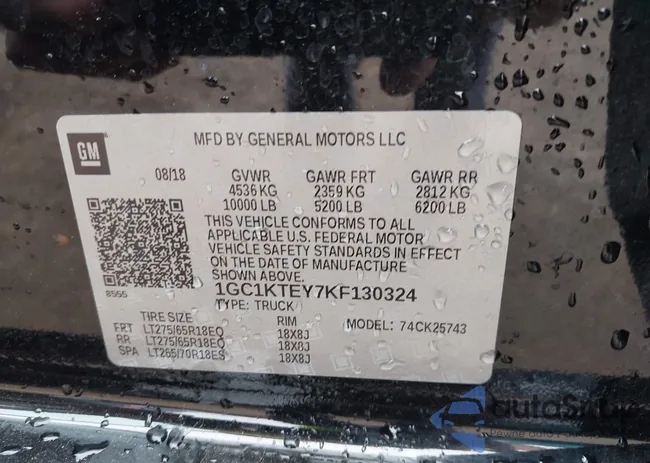 1GC1KTEY7KF130324: 43026819