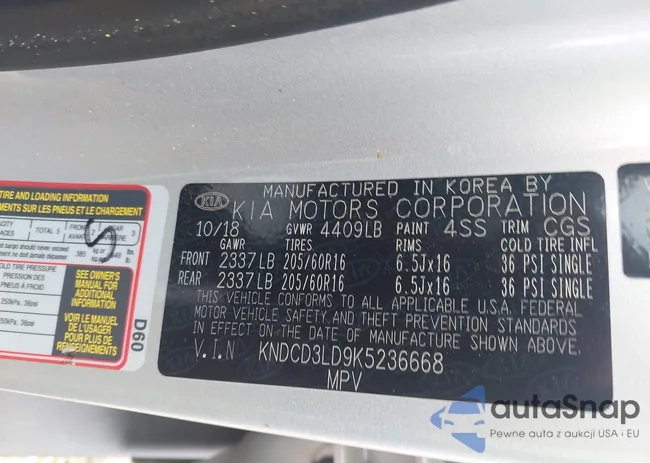 KNDCD3LD9K5236668: 43025907