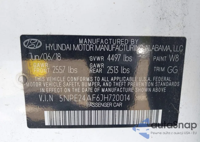 5NPE24AF6JH720014: 43025962