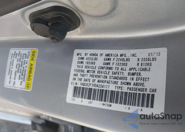 1HGCR2F3XDA256177: 43026138