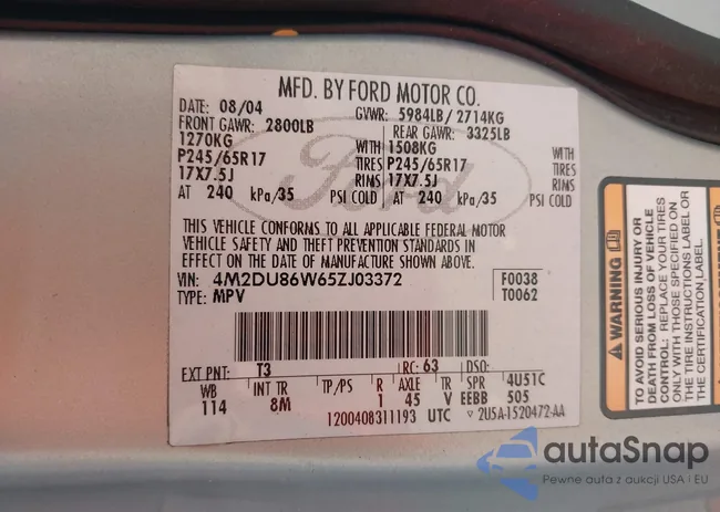 4M2DU86W65ZJ03372: 43026209