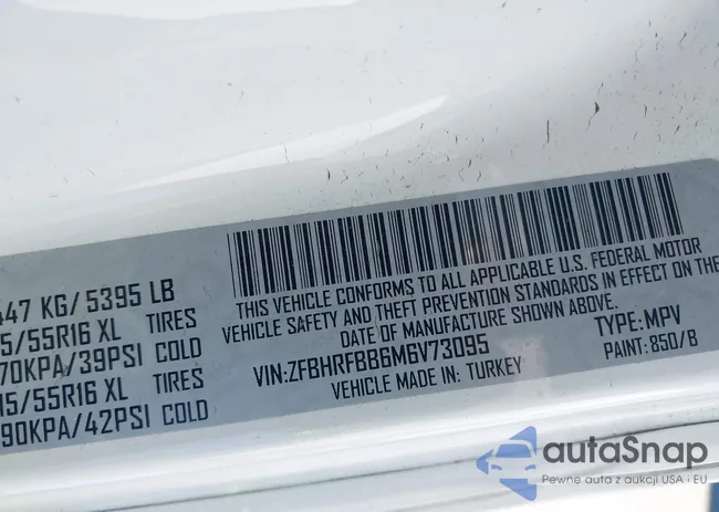 ZFBHRFBB6M6V73095: 43026251