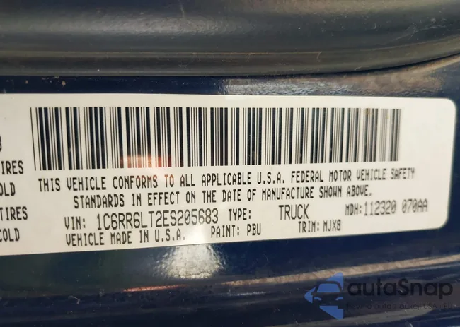 1C6RR6LT2ES205683: 43027512