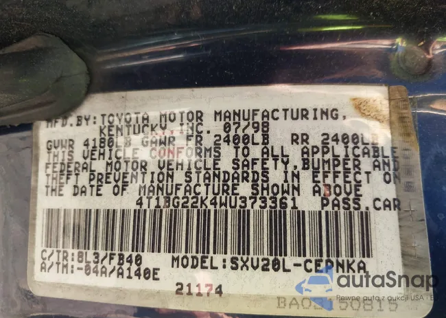 4T1BG22K4WU373361: 43027587