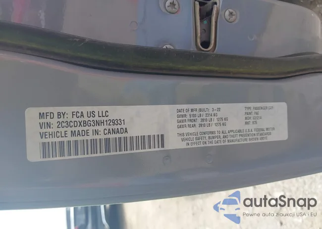 2C3CDXBG3NH129331: 43027591